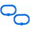 imageMytee Products 58 Inch Oblong Master Link for Chain ampamp Wire Rope Grade 100  WLL 7700 Lbs 35 Tons Blue  41 Safety Factor  Alloy Steel HeavyDuty Oval Master Link Ring for Lifting2