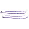 imageMytee Products 6 ft Purple Polyester Endless Round Sling 2600 LBS Vertical Capacity  2100 LBS Choker  5200 LBS Basket  Heavy Duty Endless Sling for Wrecker Recovery Lifting ampamp TowingPurple  Vertical Capacity 2 600 lbs
