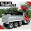 imageMytee Products 7 x 18 Dump Truck Vinyl Coated Mesh Tarps Cover with 5 Inch 18oz Double Pocket7x15