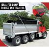 imageMytee Products 76quot x 14 Dump Truck Vinyl Coated Mesh Tarps Cover with 5 Inch 18oz Double Pocket7x12