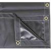 imageMytee Products 8 x 10 Heavy Duty Black 18oz Vinyl Utility Tarp Waterproof Multipurpose Cars Boats Campers Pool Cover TentBlack