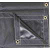 imageMytee Products 8 x 10 Heavy Duty Black 18oz Vinyl Utility Tarp Waterproof Multipurpose Cars Boats Campers Pool Cover TentBlack