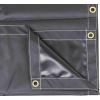 imageMytee Products 8 x 10 Heavy Duty Black 18oz Vinyl Utility Tarp Waterproof Multipurpose Cars Boats Campers Pool Cover TentBlack