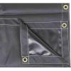 imageMytee Products 8 x 10 Heavy Duty Black 18oz Vinyl Utility Tarp Waterproof Multipurpose Cars Boats Campers Pool Cover TentBlack