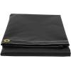 imageMytee Products 8 x 10 Heavy Duty Black 18oz Vinyl Utility Tarp Waterproof Multipurpose Cars Boats Campers Pool Cover TentBlack