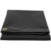 imageMytee Products 8 x 10 Heavy Duty Black 18oz Vinyl Utility Tarp Waterproof Multipurpose Cars Boats Campers Pool Cover TentBlack