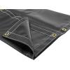 imageMytee Products 8 x 10 Heavy Duty Black 18oz Vinyl Utility Tarp Waterproof Multipurpose Cars Boats Campers Pool Cover TentBlack