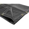 imageMytee Products 8 x 10 Heavy Duty Black 18oz Vinyl Utility Tarp Waterproof Multipurpose Cars Boats Campers Pool Cover TentBlack