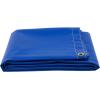 imageMytee Products 8 x 10 Heavy Duty Black 18oz Vinyl Utility Tarp Waterproof Multipurpose Cars Boats Campers Pool Cover TentBlue