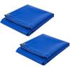 imageMytee Products 8 x 10 Heavy Duty Black 18oz Vinyl Utility Tarp Waterproof Multipurpose Cars Boats Campers Pool Cover TentBlue