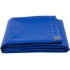 imageMytee Products 8 x 10 Heavy Duty Black 18oz Vinyl Utility Tarp Waterproof Multipurpose Cars Boats Campers Pool Cover TentBlue