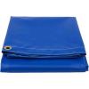 imageMytee Products 8 x 10 Heavy Duty Black 18oz Vinyl Utility Tarp Waterproof Multipurpose Cars Boats Campers Pool Cover TentBlue