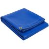imageMytee Products 8 x 10 Heavy Duty Black 18oz Vinyl Utility Tarp Waterproof Multipurpose Cars Boats Campers Pool Cover TentBlue