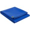 imageMytee Products 8 x 10 Heavy Duty Black 18oz Vinyl Utility Tarp Waterproof Multipurpose Cars Boats Campers Pool Cover TentBlue