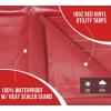 imageMytee Products 8 x 10 Heavy Duty Black 18oz Vinyl Utility Tarp Waterproof Multipurpose Cars Boats Campers Pool Cover TentRed