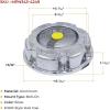 imageMytee Products Aluminum Trailer Hub Cap with Gasket and Rubber Vent Plug for Steer Axle Replace 3434249 STM3404249 7282 027003942 14581691 15556130 19QJ319 343249 506089 7282 78433434249 9249 H4249