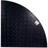 image4 Pack 4x4 HeavyDuty Black Curved Ground Protection Mats  120000 lbs Capacity  Diamond Plated Tread on HighDensity Polyethylene HDPE for Heavy Equipment3x3