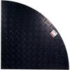 image4 Pack 4x4 HeavyDuty Black Curved Ground Protection Mats  120000 lbs Capacity  Diamond Plated Tread on HighDensity Polyethylene HDPE for Heavy Equipment2x2