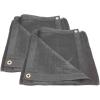 imageMytee Products 2 Pack 12x26 Black 70 Shade Mesh Tarp for Outdoor wGrommets  6 Oz Extra Durable Heavy Duty Mesh Tarps for Dump Truck Rolloff Trucks  Netting Cloth Cover for Sun Plant PatioBlack