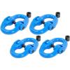 imageMytee Products 2 Pack Grade 100 12quot Forged Alloy Steel Hammerlock Coupling Link  Blue 15000 lbs Working Load Limit  Heavy Duty G100 Connecting HammerLink4  Pack