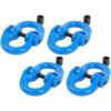 imageMytee Products 2 Pack Grade 100 38quot Forged Alloy Steel Hammerlock Coupling Link  Blue 8800 lbs Working Load Limit  Heavy Duty G100 Connecting HammerLink4  Pack