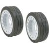 imageMytee Products SkyJack 158436 Scissor Lift Tires 12 x 4 Brake Model  SJIII3219 SJIII3015 SJIII3215 SJIII3019  NonMarking Wheel Assembly12 x 4 2  Pack