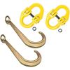 imageMytee Products Towing Kit  2 Pcs 38quot Coupling Link with 2 Pcs 15quot J Hook Auto Towing