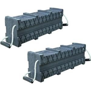 image6quotx7quotx24quot Black Cribbing Block Stacker with Interlocking ampamp NonSlip Surface  High Density Polymer Material Used to Stabilize Loads ampamp Support Heavy Objects2  Pack