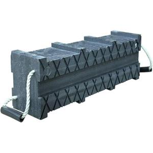 image6quotx7quotx24quot Black Cribbing Block Stacker with Interlocking ampamp NonSlip Surface  High Density Polymer Material Used to Stabilize Loads ampamp Support Heavy Objects1  Pack