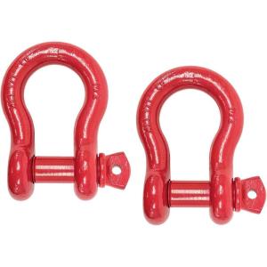 imageMytee Products 118quot Anchor Shackle Forged Carbon Steel wAlloy Screw Pin WLL  950 Tons 19000 lbs Double Rust Protection Heavy Duty D Ring Shackle for Towing Rigging ampamp Vehicle Recovery 2 Pack2  Pack