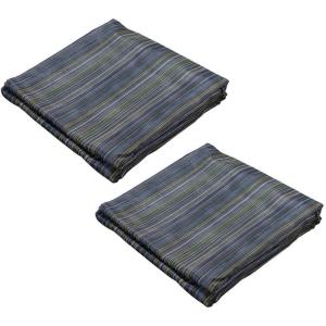 imageMytee Products 12x26 10oz Multi Mesh Tarp PVC Coated Poly Shade Netting Trash ROLLOff2  Pack