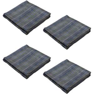 imageMytee Products 12x26 10oz Multi Mesh Tarp PVC Coated Poly Shade Netting Trash ROLLOff4  Pack