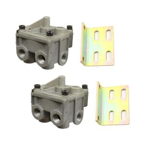 imageMytee Products 2 Pack Heavy Duty R12P Relay Valve  Air Brake Relay Valve Replaces 065476 Velvac 034076 Bendix 065476 109001 109002 109264 109424 109446 OE Aftermarket 3520223 35202612  Pack