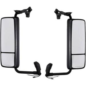 imageMytee Products 30quot 23quot 12quot Black Aero Truck Door Mirror fit for Truck VNL 630 670 730 780 860 20082022 VNM 200 430 Driver Left Side Mirror LH Replace 82715374 15110081Pair Set