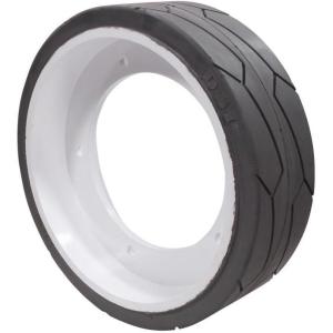 imageMytee Products 4 Pack JLG 2915012 NonMarking Rubber Scissor Lift TireWheel wBolt Holes for Indoor and Outdoor  Fits 1930ES 1230ES1234 x 4