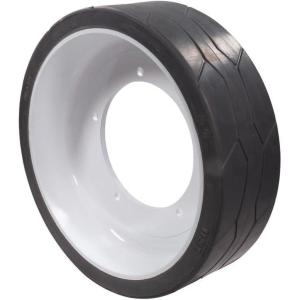 imageMytee Products 4 Pack JLG 2915012 NonMarking Rubber Scissor Lift TireWheel wBolt Holes for Indoor and Outdoor  Fits 1930ES 1230ES16 x 478