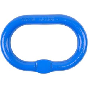 imageMytee Products 58 Inch Oblong Master Link for Chain ampamp Wire Rope Grade 100  WLL 7700 Lbs 35 Tons Blue  41 Safety Factor  Alloy Steel HeavyDuty Oval Master Link Ring for Lifting1