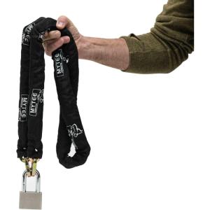 imageMytee Products Anti Cut Security Chain and Lock Kit  3 Foot x 38 Inch Thick Hardened Chain for Bikes Containers Trailers ATVs Motorcycles with Cut Proof Lock ampamp Carrying Case38 x 3ft