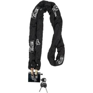 imageMytee Products Anti Cut Security Chain and Lock Kit  3 Foot x 38 Inch Thick Hardened Chain for Bikes Containers Trailers ATVs Motorcycles with Cut Proof Lock ampamp Carrying Case38 x 6ft