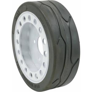 imageMytee Products SkyJack 158436 Scissor Lift Tires 12 x 4 Brake Model  SJIII3219 SJIII3015 SJIII3215 SJIII3019  NonMarking Wheel Assembly12 x 4 1  Pack