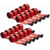 imageMytee Products 10 Pack 4quot x 27 Winch Straps wFlat Hook WLL 5400 Flatbed Tie Down StrapRed