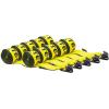 imageMytee Products 10 Pack 4quot x 27 Winch Straps wFlat Hook WLL 5400 Flatbed Tie Down StrapYellow