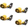 imageMytee Products 10 Pack 4quot x 5 Roll Off Container Yellow Winch Strap wLarge Flat Hook for Roll Off Truck 5400 lbs Working Load LimitBolt on Yellow
