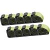 imageMytee Products 10 Pack 4quot x 5 Roll Off Container Yellow Winch Strap wLarge Flat Hook for Roll Off Truck 5400 lbs Working Load LimitGreen