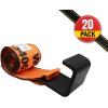 imageMytee Products 10 Pack 4quot x 5 Roll Off Container Yellow Winch Strap wLarge Flat Hook for Roll Off Truck 5400 lbs Working Load LimitOrange High Abrasion