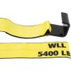 imageMytee Products 10 Pack 4quot x 5 Roll Off Container Yellow Winch Strap wLarge Flat Hook for Roll Off Truck 5400 lbs Working Load LimitYellow