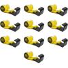 imageMytee Products 10 Pack 4quot x 5 Roll Off Container Yellow Winch Strap wLarge Flat Hook for Roll Off Truck 5400 lbs Working Load LimitYellow