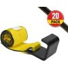 imageMytee Products 10 Pack 4quot x 5 Roll Off Container Yellow Winch Strap wLarge Flat Hook for Roll Off Truck 5400 lbs Working Load LimitYellow