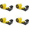 imageMytee Products 10 Pack 4quot x 5 Roll Off Container Yellow Winch Strap wLarge Flat Hook for Roll Off Truck 5400 lbs Working Load LimitYellow