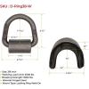 imageMytee Products 12 Pack 38quot Heavy Duty Weld On D Ring  9000 LBS Breaking Strength Tie Down Anchor for Truck Bed  Forged D Rings for Trailer1  Pack